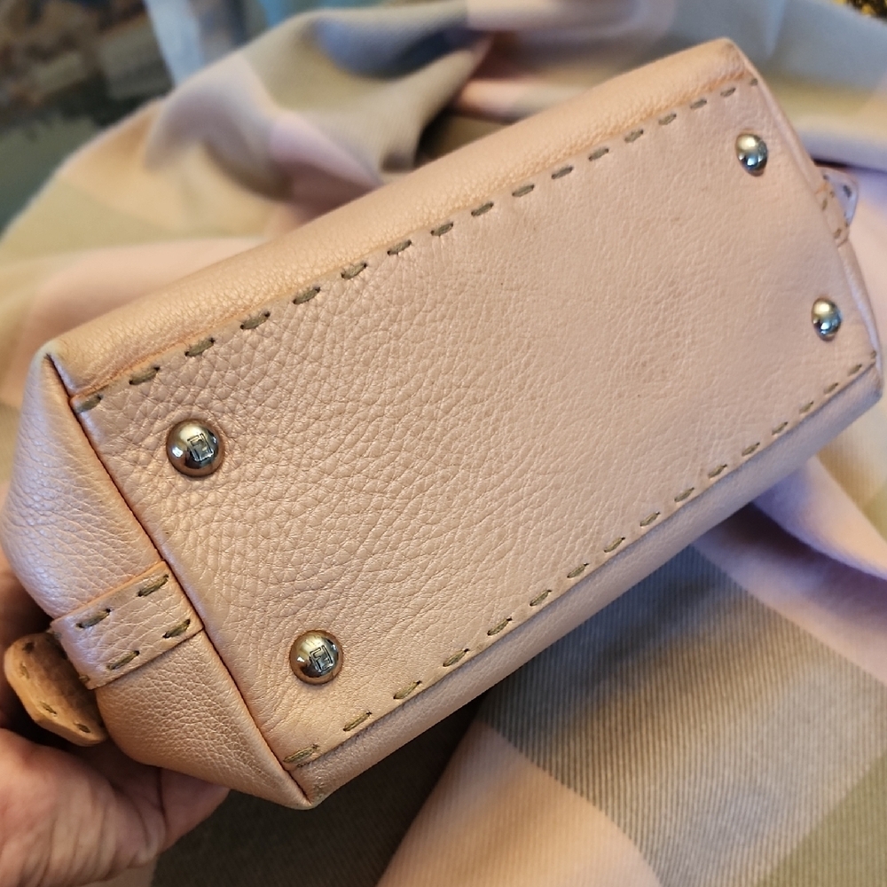 FENDI Pink Blush Mini Selleria Bag - Picture 6 of 16